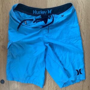 Hurley Blue Board Shorts Quick-Drying Swimwear